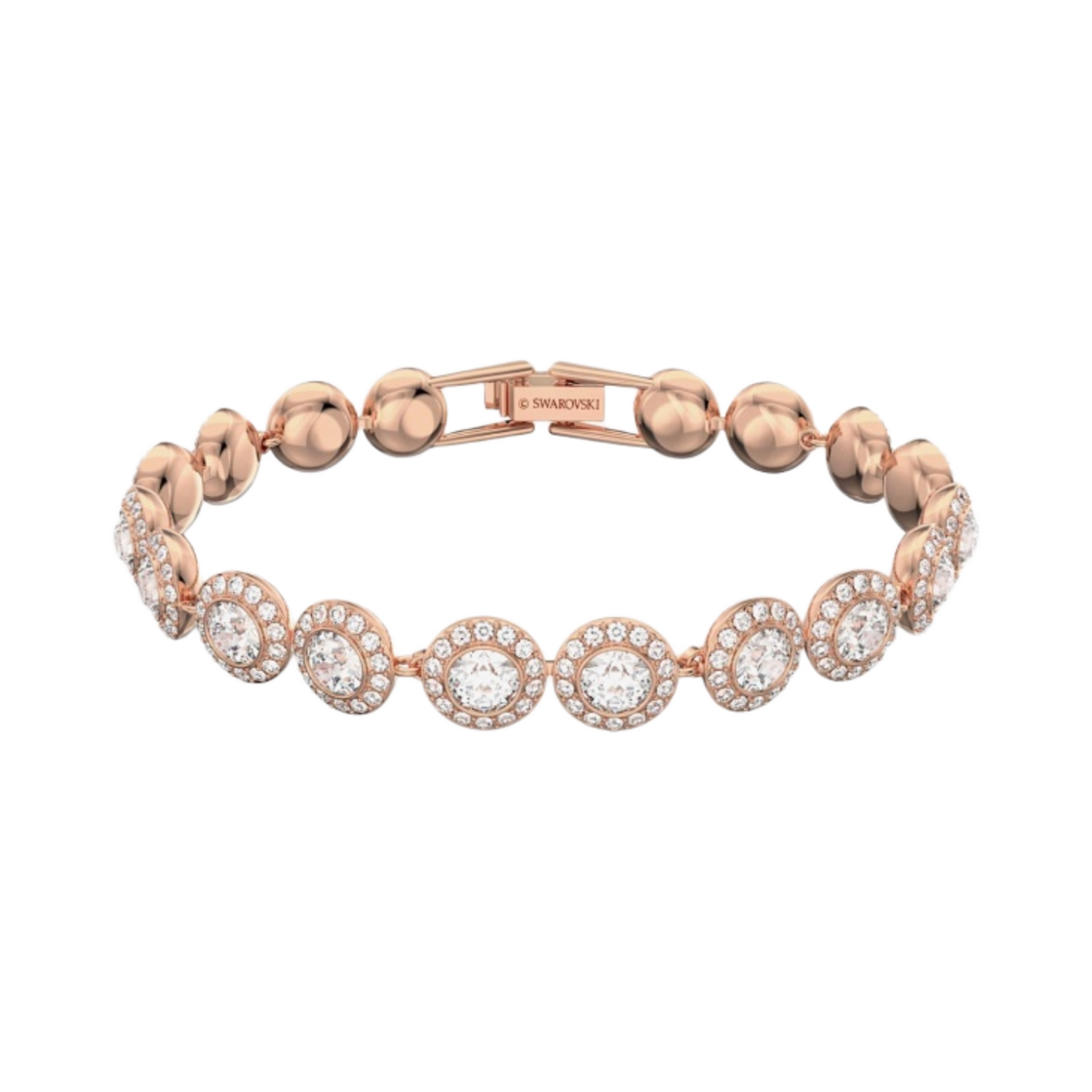 (W) 스와로브스키 엔젤릭 브레이슬릿 화이트 로즈 골드 플래팅((W) Swarovski Angelic Bracelet White Rose Gold Plated) - 1