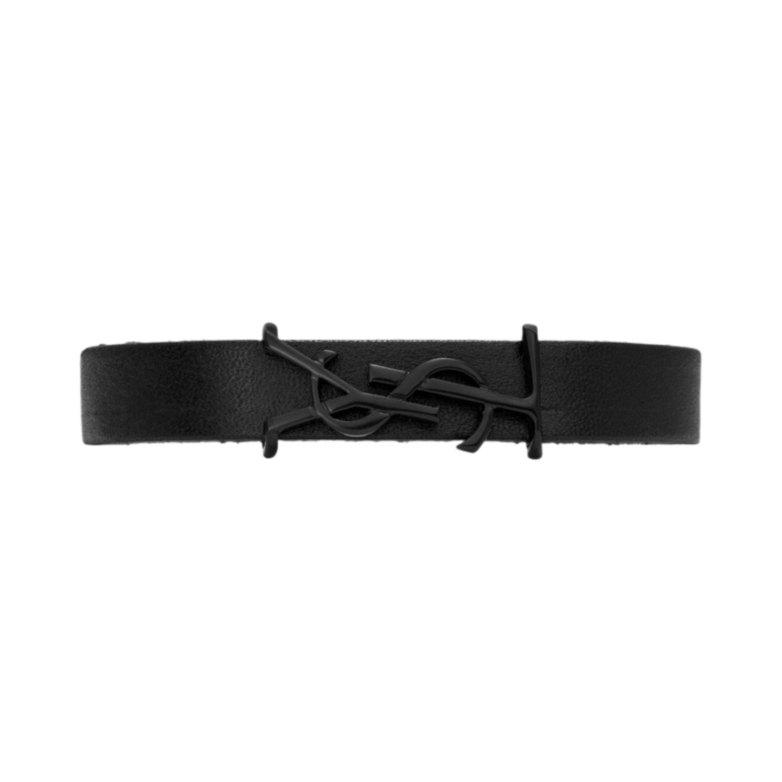 생로랑 오피움 브레이슬릿 스무스 레더 앤 메탈 블랙(Saint Laurent Opyum Bracelet In Smooth Leather And Metal Black) - 1