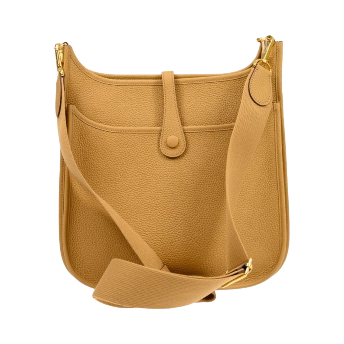 H056277CC4B Hermes Evelyne III 29 Bag Clemence & Gold Biscuit - #3