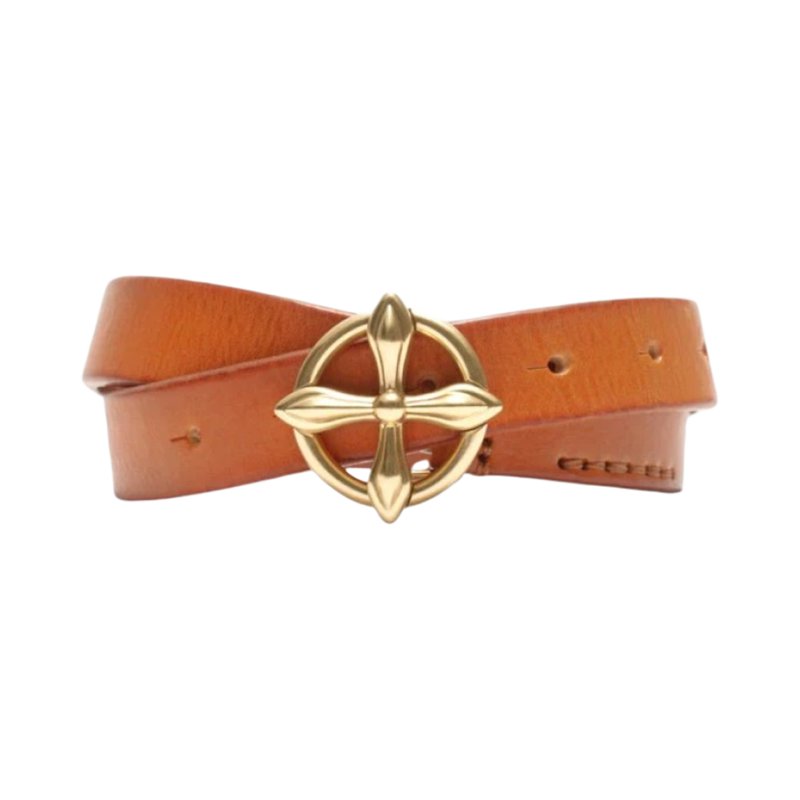 BLT016YG2 (W) SMFK Compass Handmade Brass Belt Brass