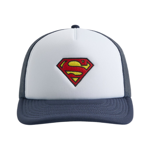 KHM051124-413 Kith x Superman Nolan Trucker Hat Nocturnal