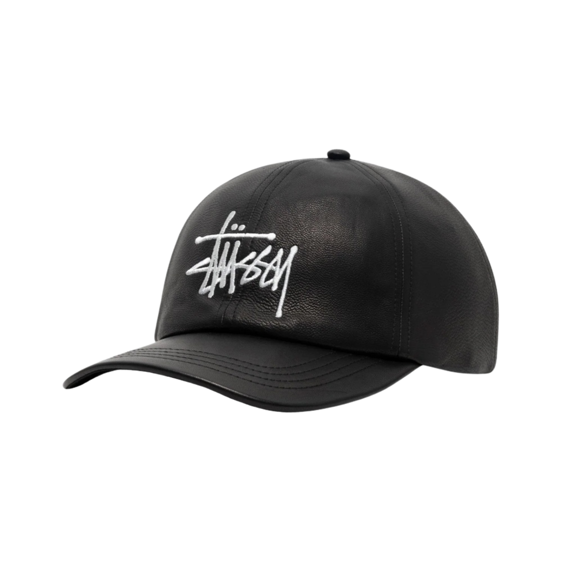 帽子 Stussy Basic Leather Strapback Cap 스투시 베이직 레더 스트랩백 캡 블랙 | Stussy | KREAM