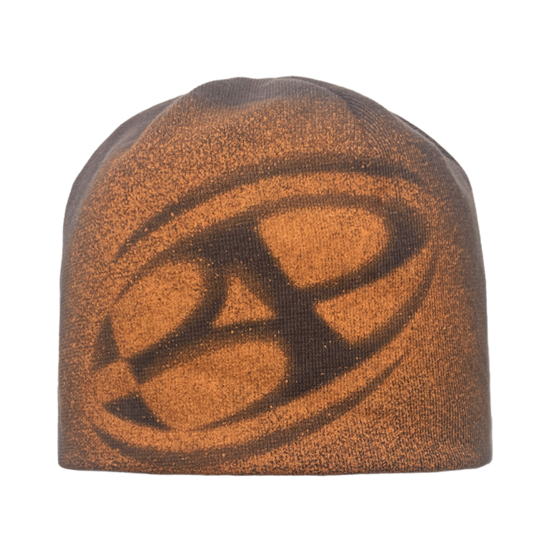 24FWCP020 BP2DISORDER Big Logo Spray Beanie Brown Orange