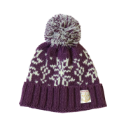 Kapital 3G Wool Snow Pattern Knit Cap Purple