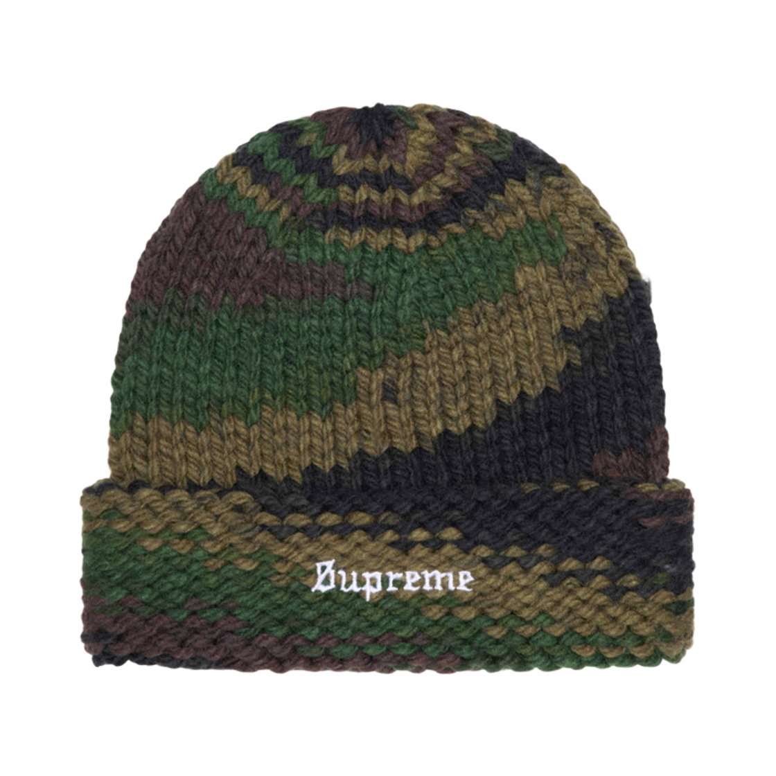 - Supreme Gradient Spacedye Beanie Olive - 24SS