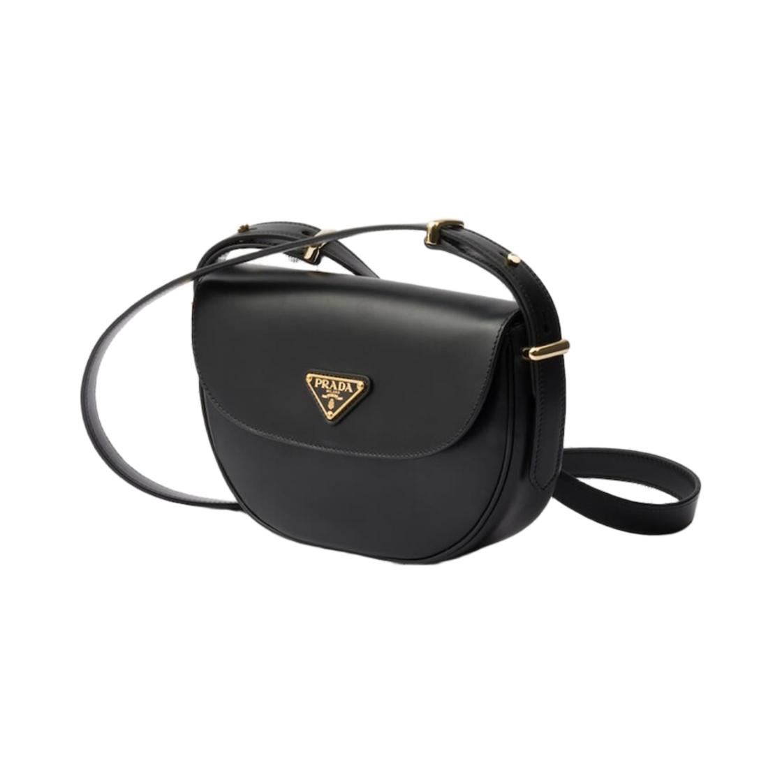 프라다 아르케 레더 숄더백 플랩 블랙(Prada Arque Leather Shoulder Bag Flap Black) - 2