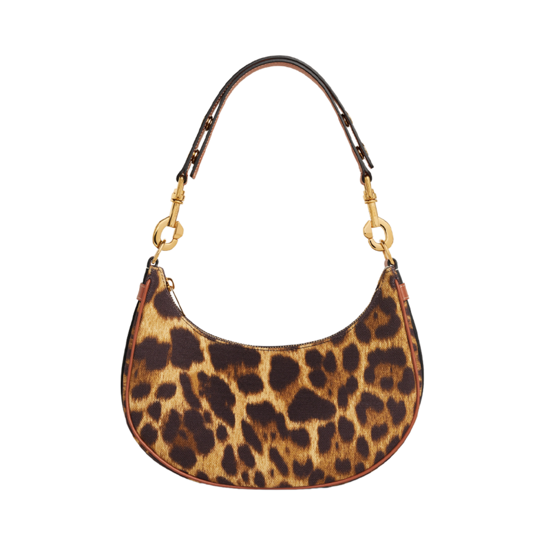 셀린느 미디움 아바 스트랩 백 텍스타일 레오파드 프린트 내츄럴 탄(Celine Medium Ava Strap Bag in Textile with Leopard Print Natural Tan)