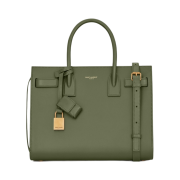 Saint Laurent Sac de Jour Baby in Smooth Leather Dark Pine
