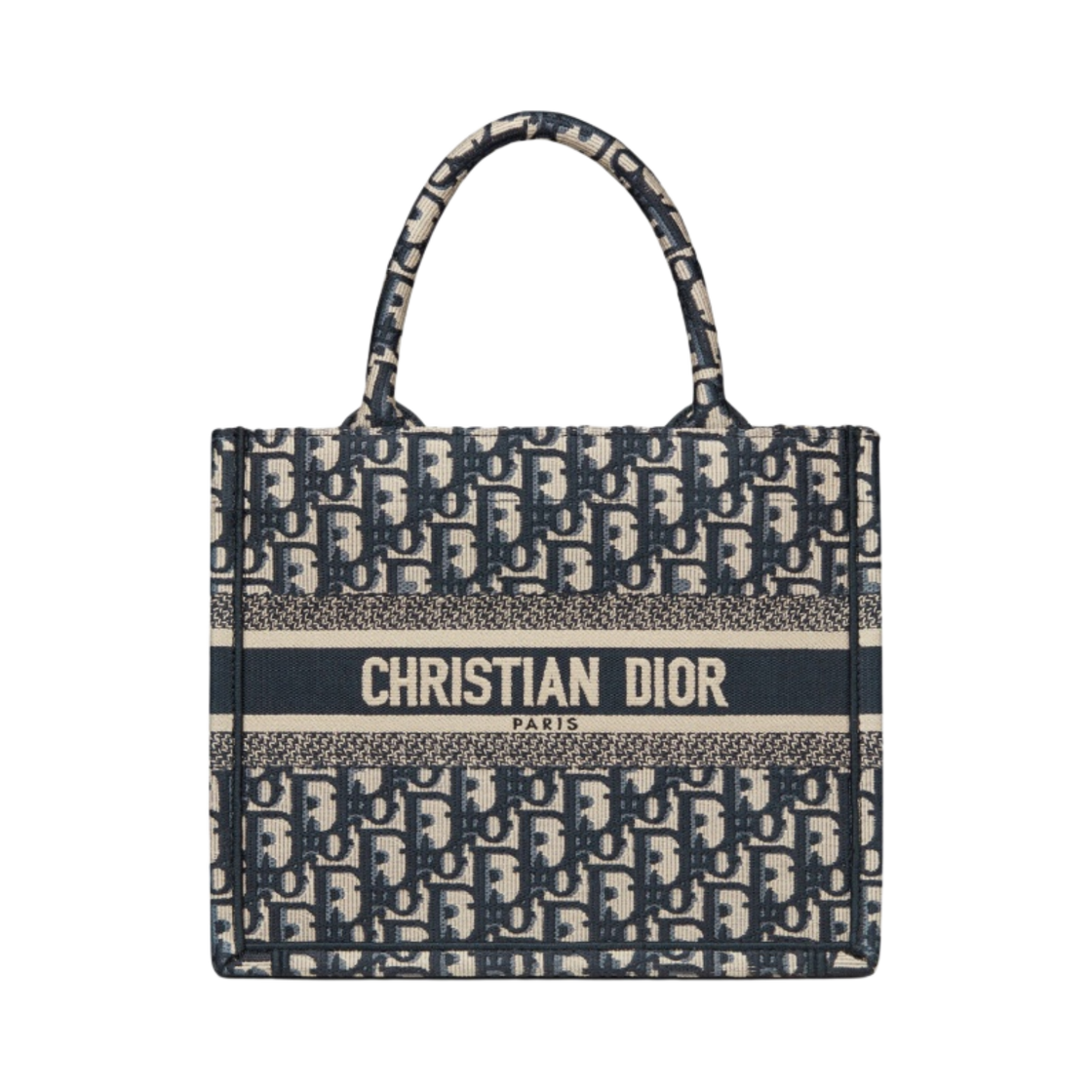 디올 스몰 북 토트백 블루 디올 오블리크 자수(Dior Small Book Tote Blue Dior Oblique Embroidery)