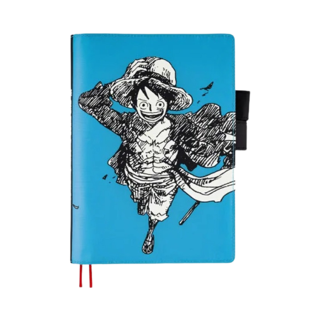 호보니치 테쵸 원피스 매거진 밀짚모자 루피 블루 A5 커버 블루(Hobonichi Techo One Piece Magazine Straw Hat Luffy A5 Cover Blue)