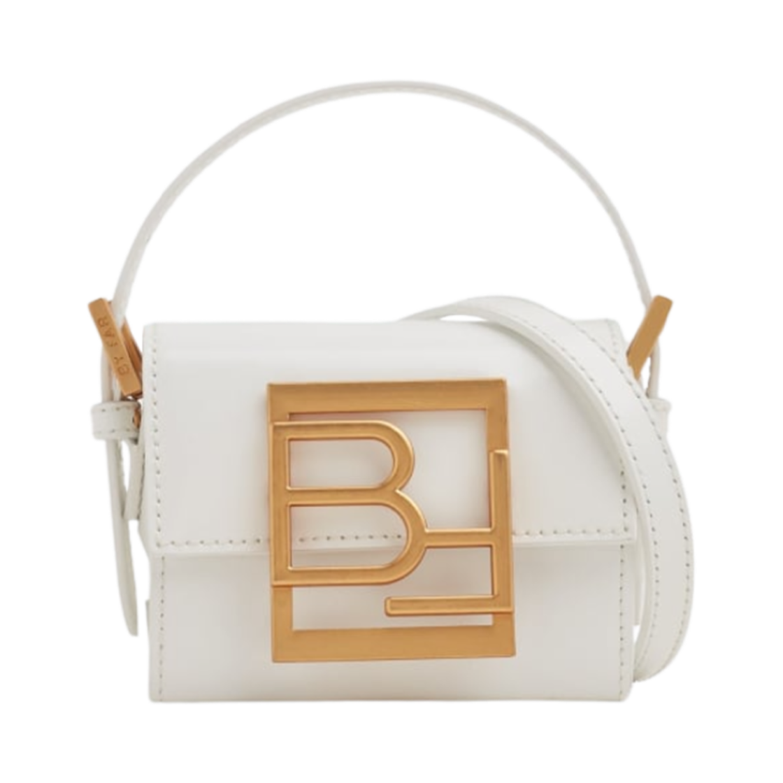 바이파 프란 레더 마이크로 미니백 화이트(By Far Fran Leather Micro Mini Bag White)