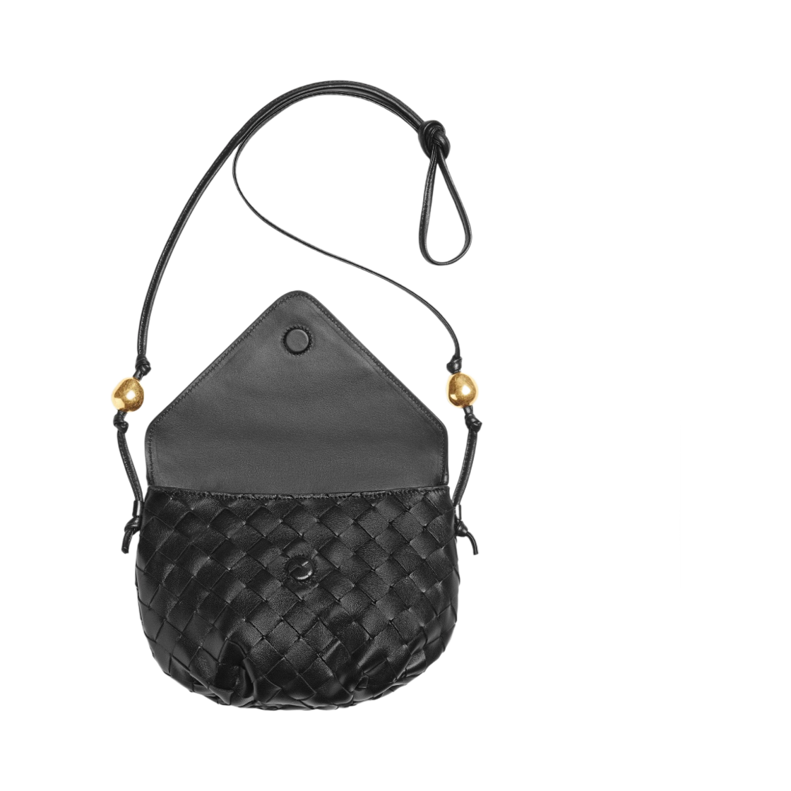 보테가 베네타 파우치 온 스트랩 블랙(Bottega Veneta Pouch on Strap Black) - 4