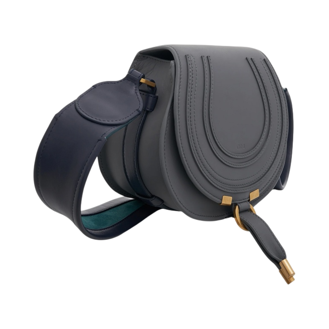 끌로에 마르씨 스몰 새들백 그래픽 그레이(Chloe Marcie Small Saddle Bag Graphic Grey) - 2
