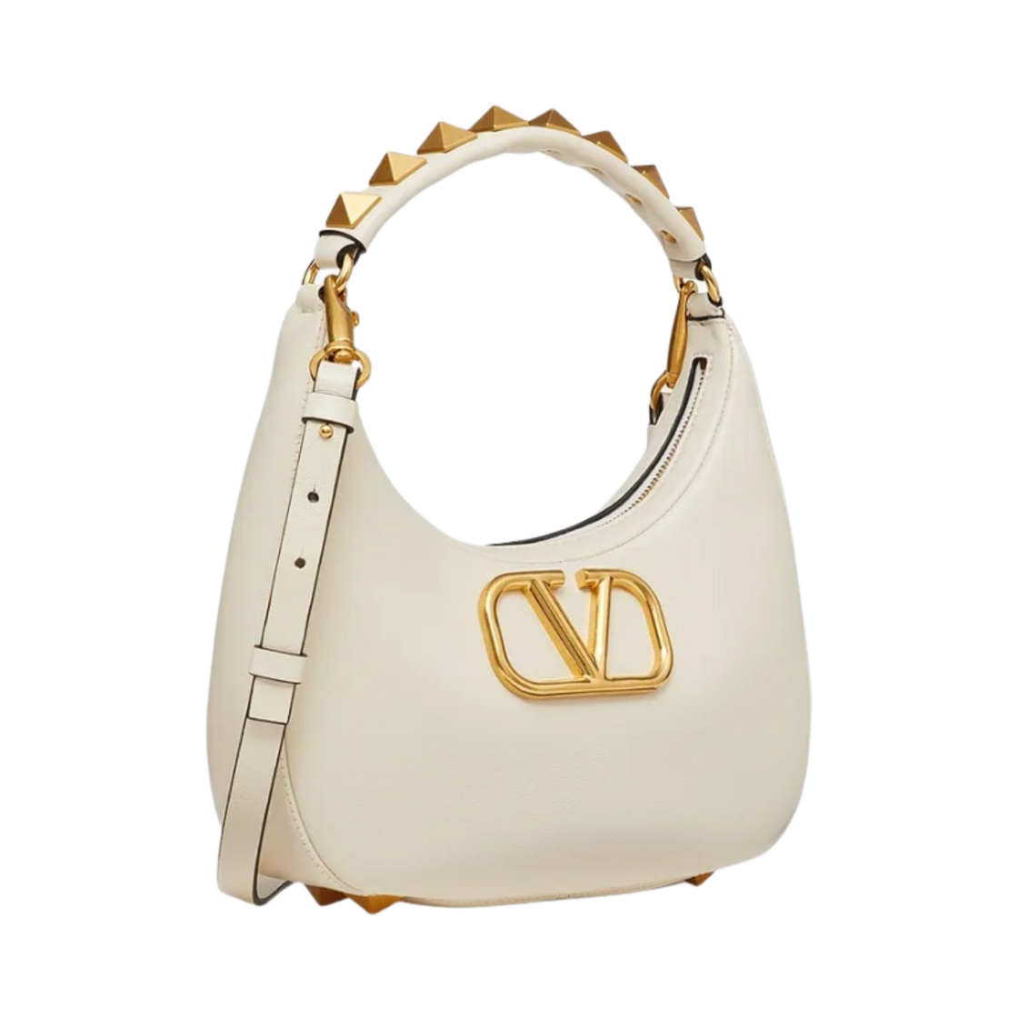 발렌티노 스터드 사인 시그니쳐 카프스킨 호보백 라이트 아이보리(Valentino Stud Sign Calfskin Hobo Bag Light Ivory) - 2