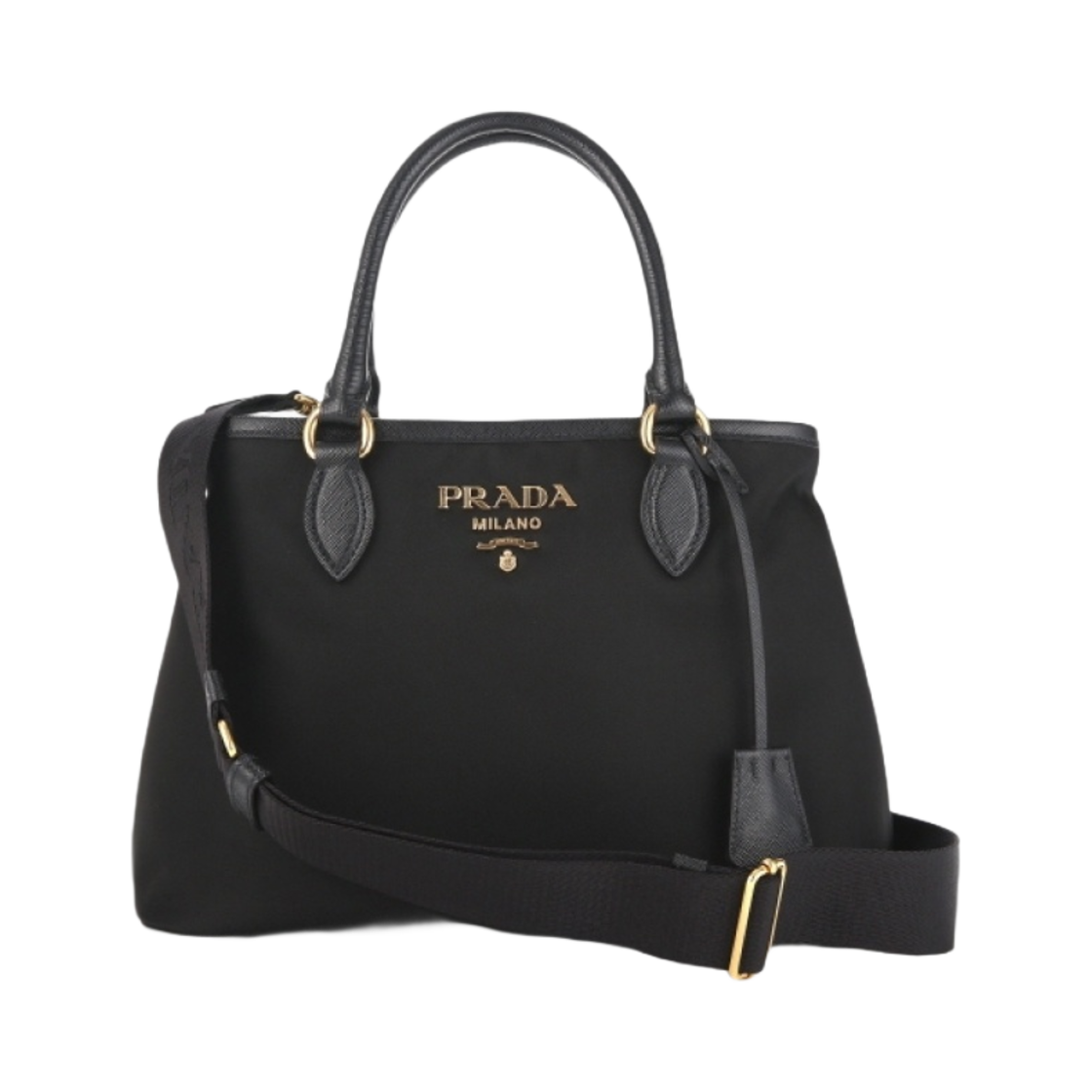 프라다 나일론 숄더백 블랙(Prada Nylon Shoulder Bag Black) - 1