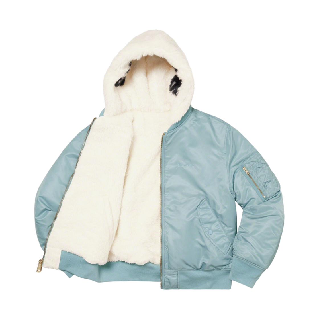 슈프림 포우 퍼 리버시블 MA-1 라이트 블루 - 22FW(Supreme Faux Fur Reversible MA-1 Light Blue - 22FW) - 2