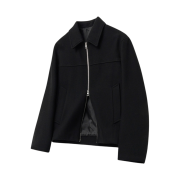 TNGT Semi Over-fit Wool Crop Jacket Black
