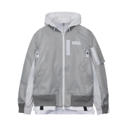 Nike x Sacai NRG Layered Bomber Jacket Grey Fog - US/EU