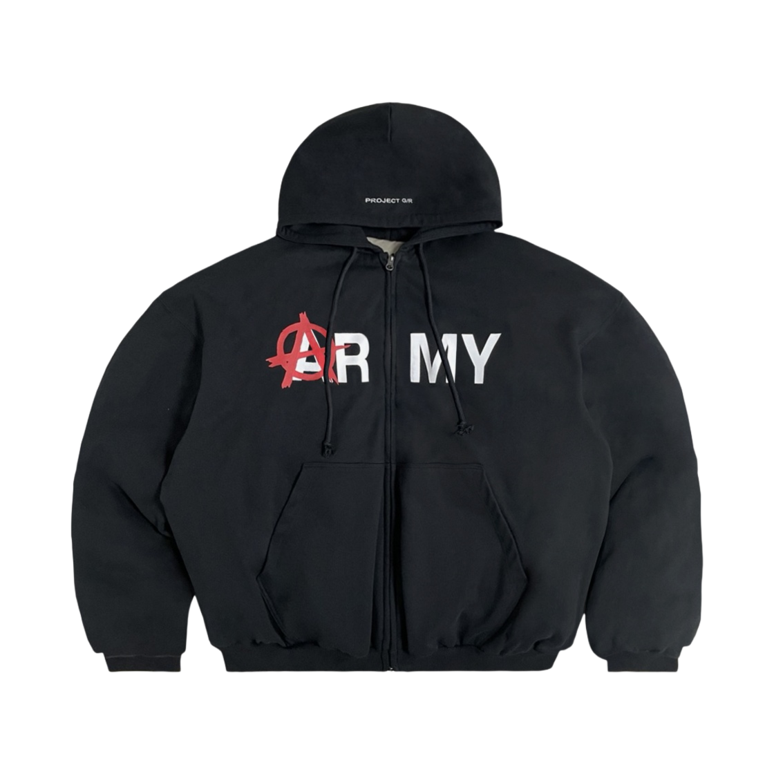 프로젝트 G/R 리버시블 후드 퍼퍼 자켓 블랙(Project G/R Reversible Hooded Puffer Jacket Black)