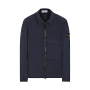 Stone Island 10303 Naslan Light Garment Dyed Overshirt Navy Blue - 22FW