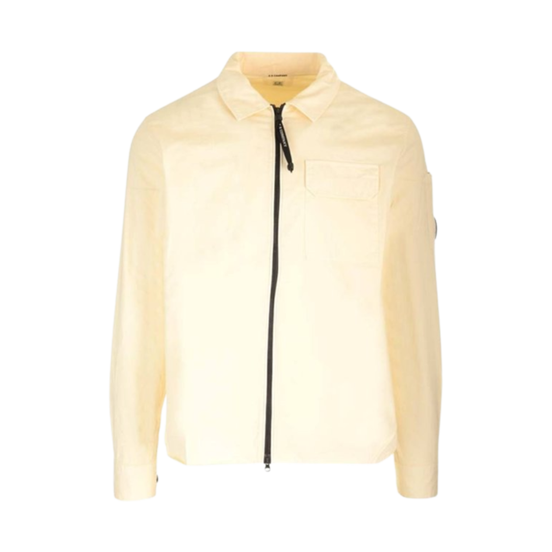 16CMSH158A002824G402 C.P. Company Gabardine Zipped Shirt Beige - 24SS