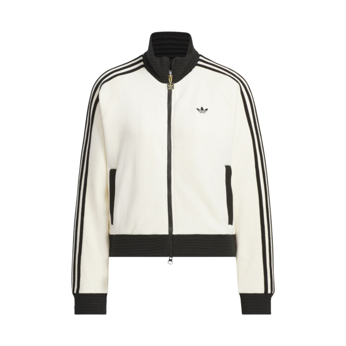 (W) 아디다스 오리지널스 이어 오브 더 스네이크 레트로 칼라드 트랙 탑 크림 화이트 - KR 사이즈