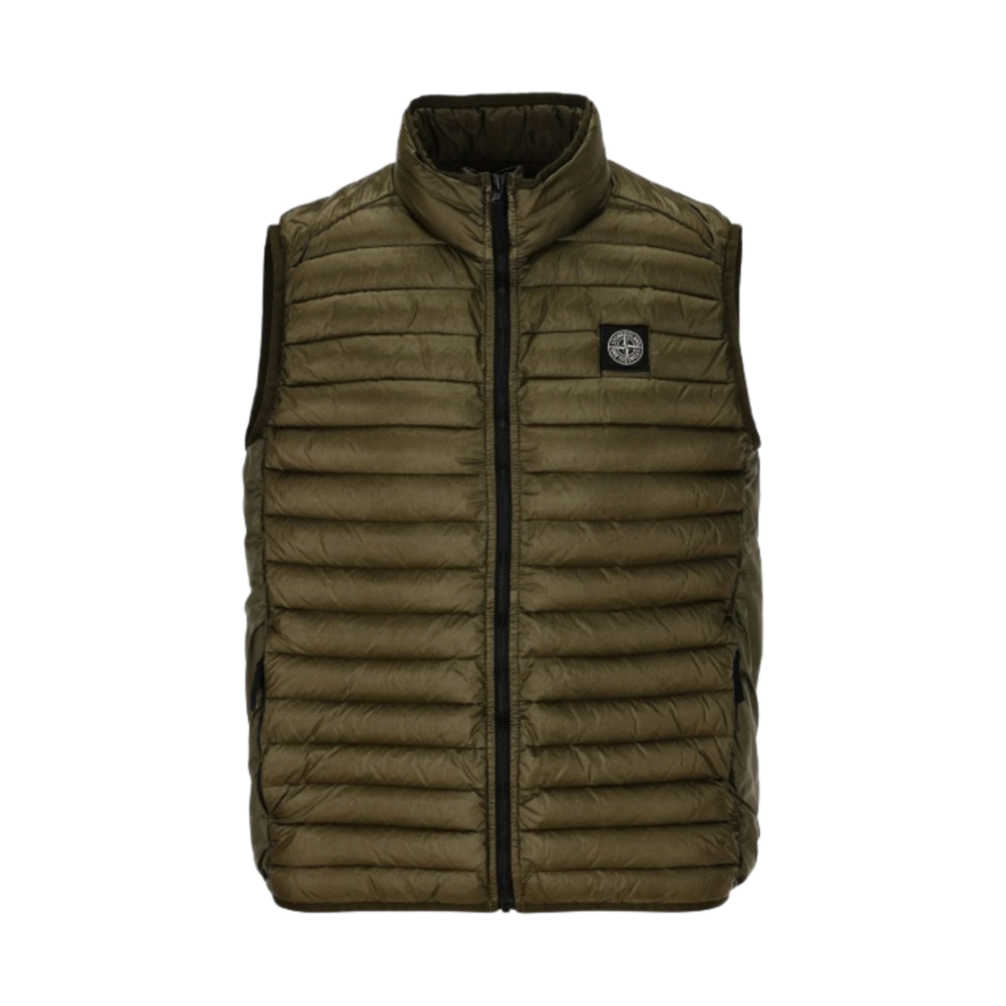 (키즈) 스톤 아일랜드 G0224 룸 우븐 체임버스 R-나일론 다운-TC 베스트 밀리터리 그린 - 23FW((Kids) Stone Island G0224 Loom Woven Chambers R-Nylon Down-TC Vest Military Green - 23FW) - 1