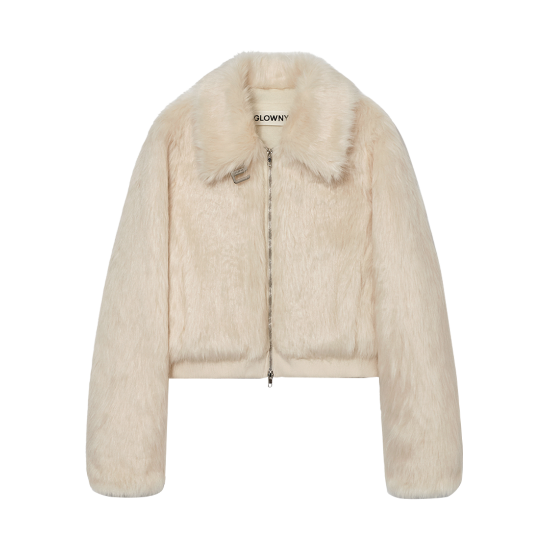 - (W) Glowny Livan Fur Jacket Ivory