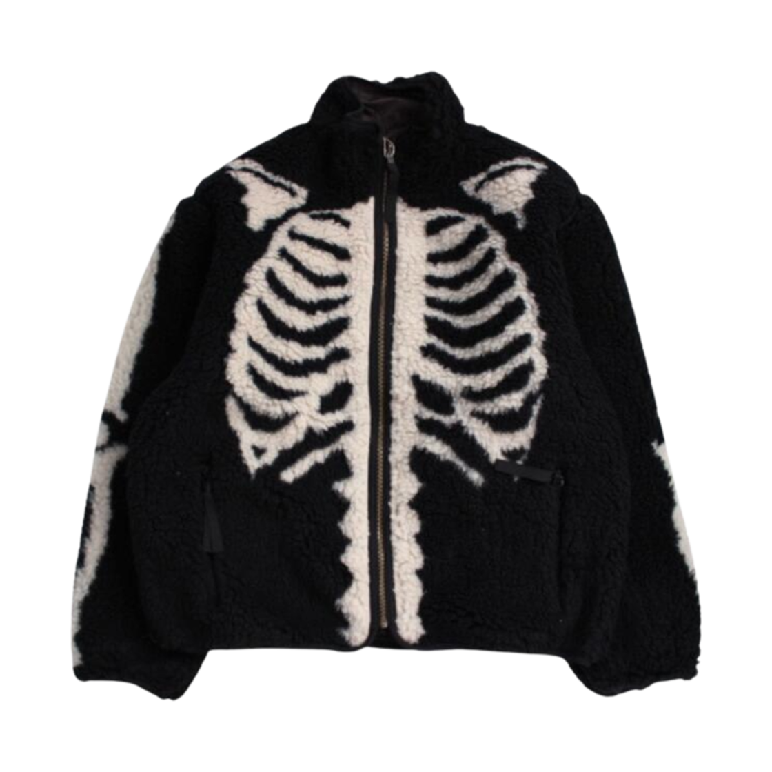 캐피탈 본 패턴 보아 플리스 리버시블 블루종 블랙(Kapital Bone Pattern Boa Fleece Reversible Blouson Black)