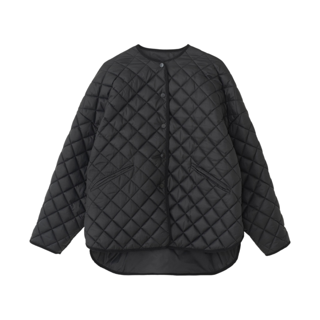 (W) 토템 퀼티드 자켓 블랙((W) Toteme Quilted Jacket Black)