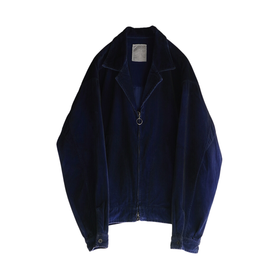 ANC-JK25 Ancellm C/Velvet Zipup Jacket Navy