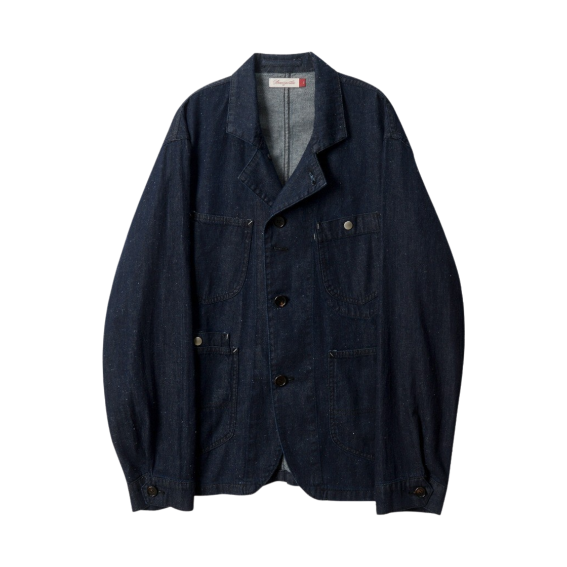 아마이유우츠 네프 데님 커버올 자켓 인디고(Amaiyuutsu Nep Denim Coverall Jacket Indigo)