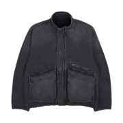 Wooyoungmi Denim High Neck Jumper Grey - 24SS