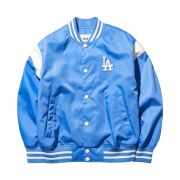 MLB Seoul Series Nylon Basic Shoulder Color Combination Varsity Jacket LA Dodgers Blue