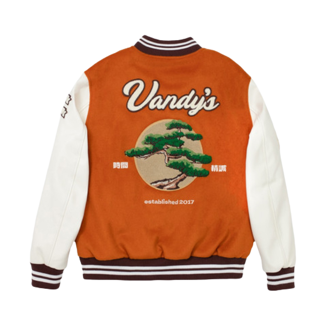 반디 더 핑크 본사이 바시티 자켓(Vandy The Pink Bonsai Varsity Jacket)