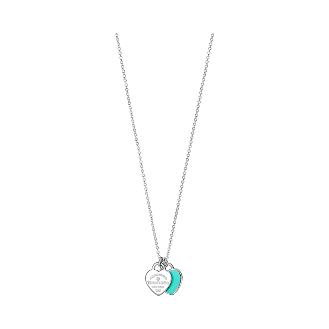 티파니 앤 코 리턴 투 티파니 하트 펜던트 실버 블루 다이아몬드(Tiffany & Co. Return To Tiffany Heart Pendant Silver Blue with Diamond)