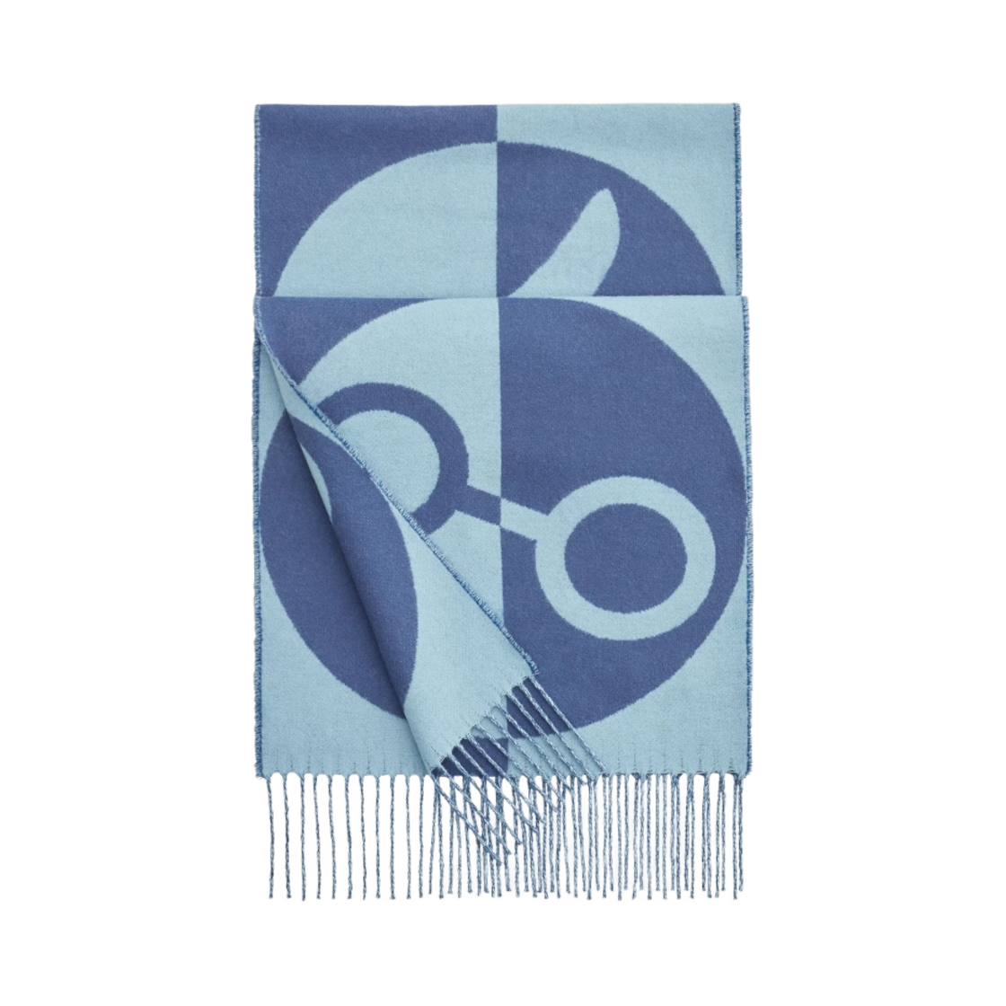 에르메스 카사크 참 머플러 아웃리머 블루 씨엘(Hermes Casaque Charms Muffler Outremer Bleu Ciel) - 1