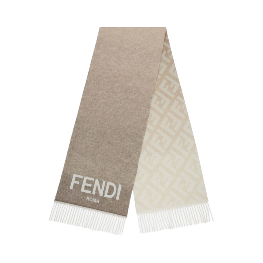 펜디 캐시미어 울 로마 스카프 도브 그레이(Fendi Cashmere and Wool Roma Scarf Dove Grey) - 1