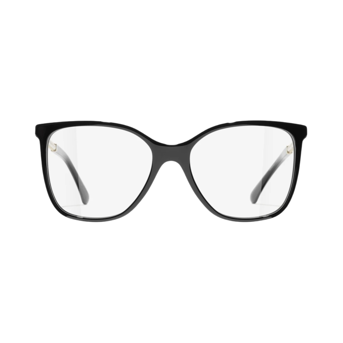 샤넬 스퀘어 프레임 아세테이트 글래스 펄 & 블랙 골드(Chanel Square Eyeglasses Acetate Glass Pearls & Black Gold) - 1