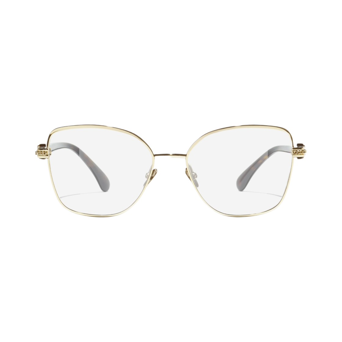 샤넬 버터플라이 프레임 메탈 & 골드 톨토이즈(Chanel Butterfly Eyeglasses Metal & Gold Tortoise) - 1