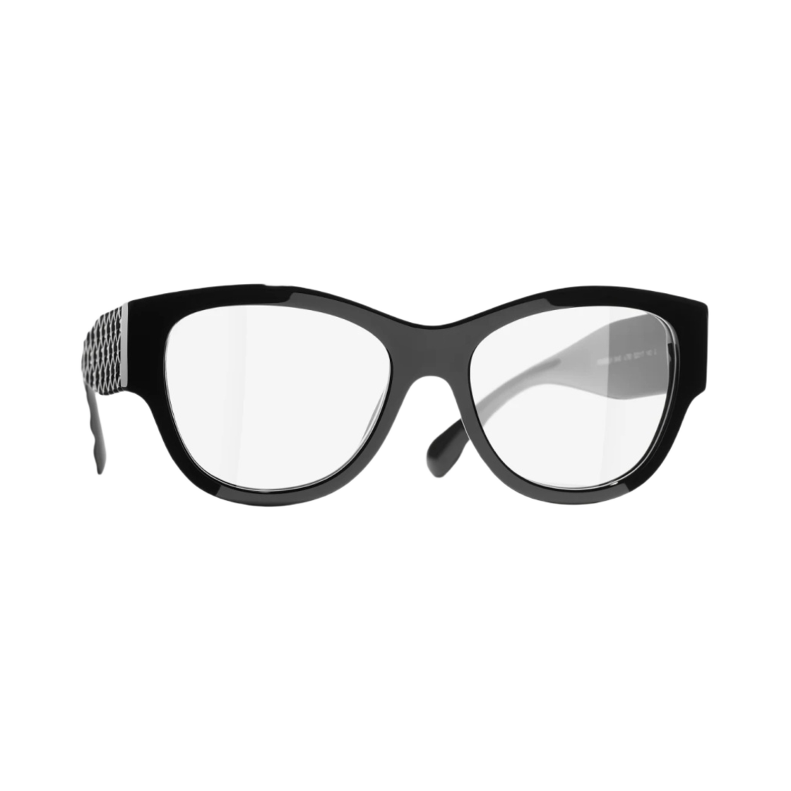샤넬 스퀘어 프레임 아세테이트 & 블랙 화이트(Chanel Square Eyeglasses Acetate & Black White) - 2