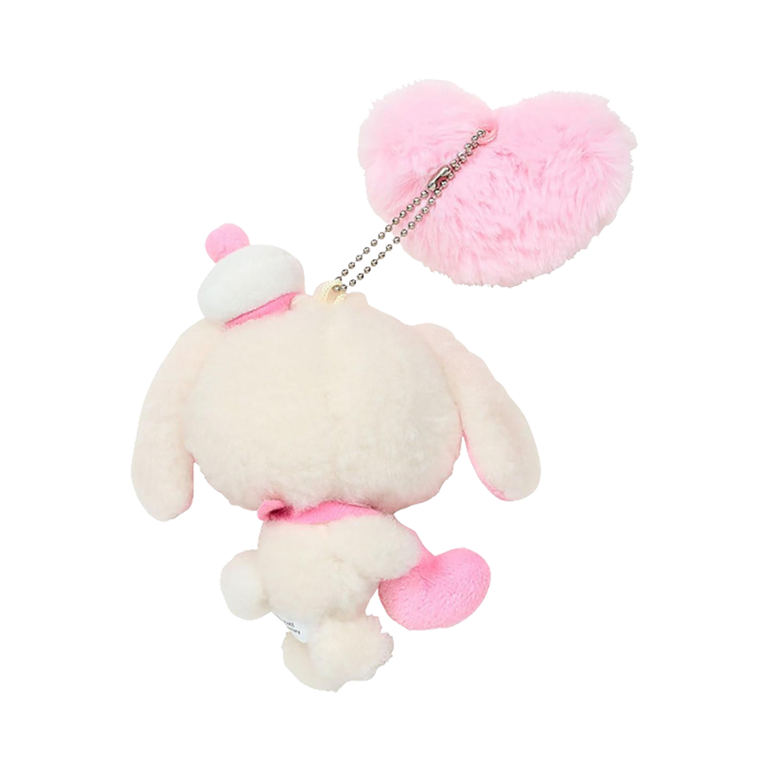 산리오 슈가버니즈 시로우사 헤이세이 플러피 하트 마스코트 홀더(Sanrio Sugarbunnies Shirousa Heisei Fluffy Heart Mascot Holder) - 2