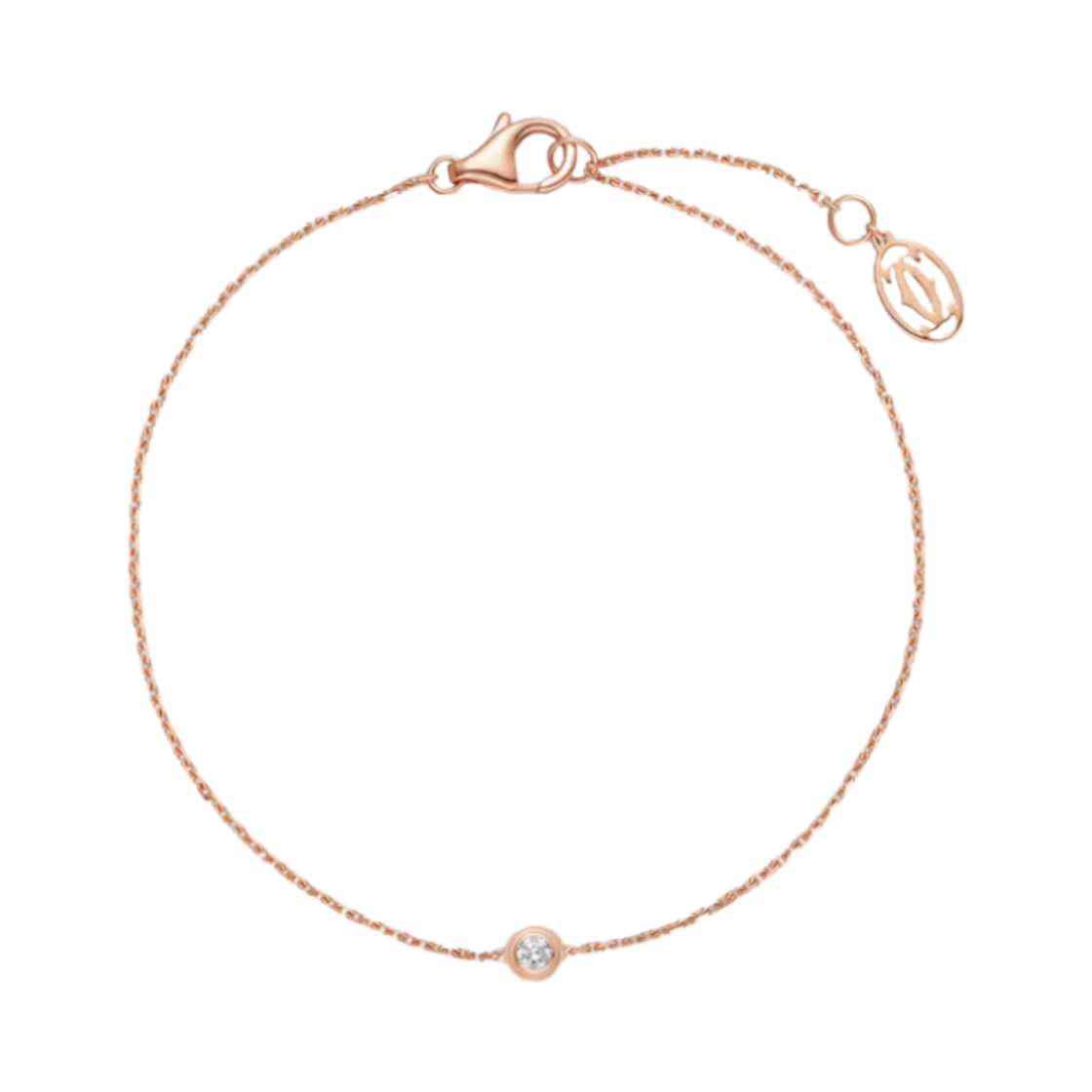 (W) 까르띠에 다무르 브레이슬릿 스몰 핑크 골드 다이아몬드((W) Cartier D'Amour Bracelet Small Pink Gold Diamond)