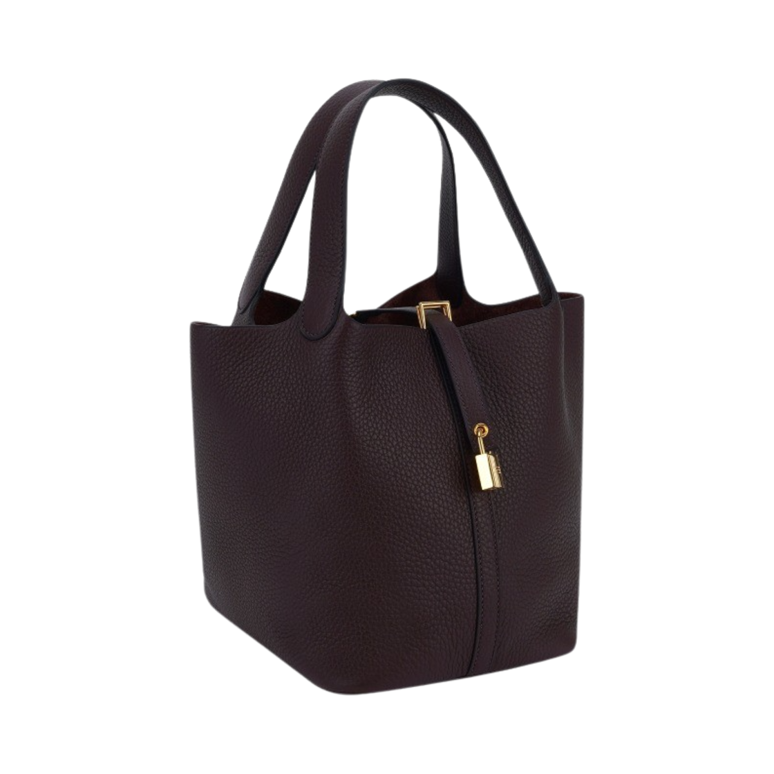 에르메스 피코탄 락 22 백 클레망스 & 골드 하드웨어 루즈 셀리에(Hermes Picotin Lock 22 Bag Clemence & Gold Rouge Sellier) - 2