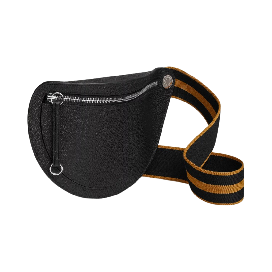 에르메스 쁘띠 코스 백 앱송 & 팔라듐 하드웨어 누아 까라멜(Hermes Petite Course Bag Epsom & Palladium Noir Caramel) - 2