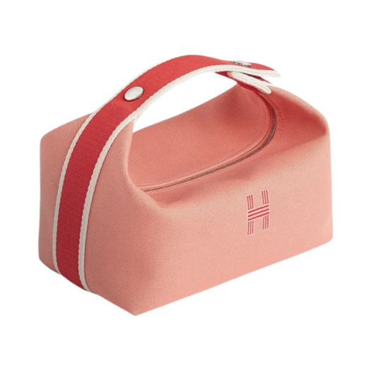 Hermes Small Bride-A-Brac Case Canvas & Goyave