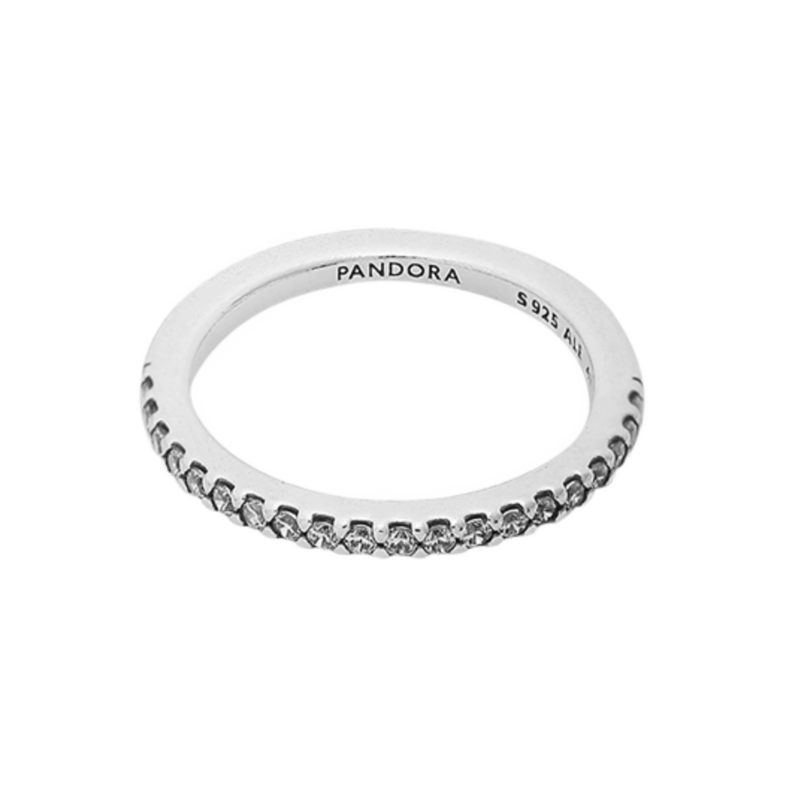 (W) 판도라 스파클링 밴드 링 스털링 실버 클리어((W) Pandora Sparkling Band Ring Sterling Silver Clear)