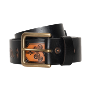 Stussy x Levi's Embossed Leather Belt Black
