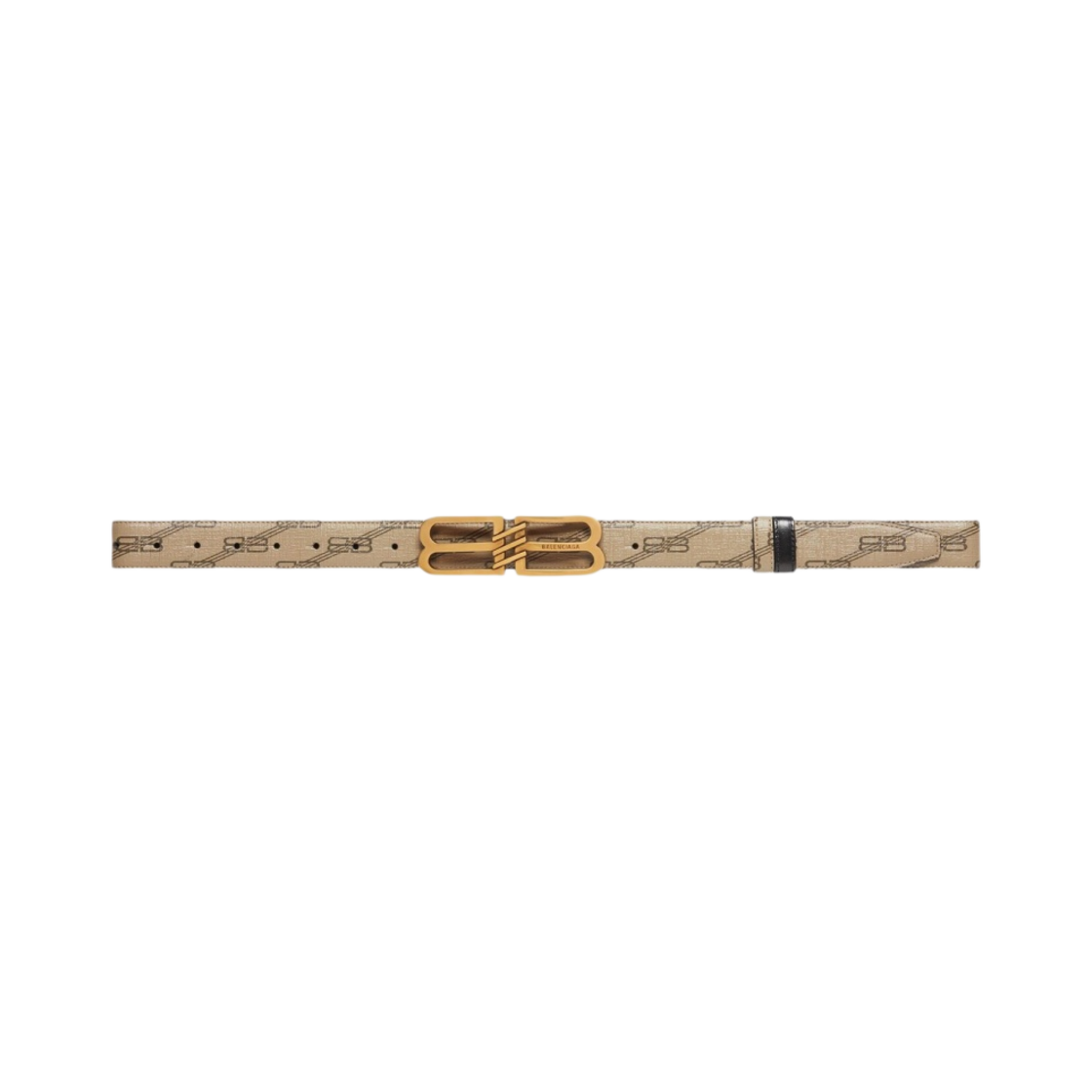 발렌시아가 리버시블 BB 모노그램 벨트 베이지(Balenciaga Reversible BB Monogram Belt Beige) - 1