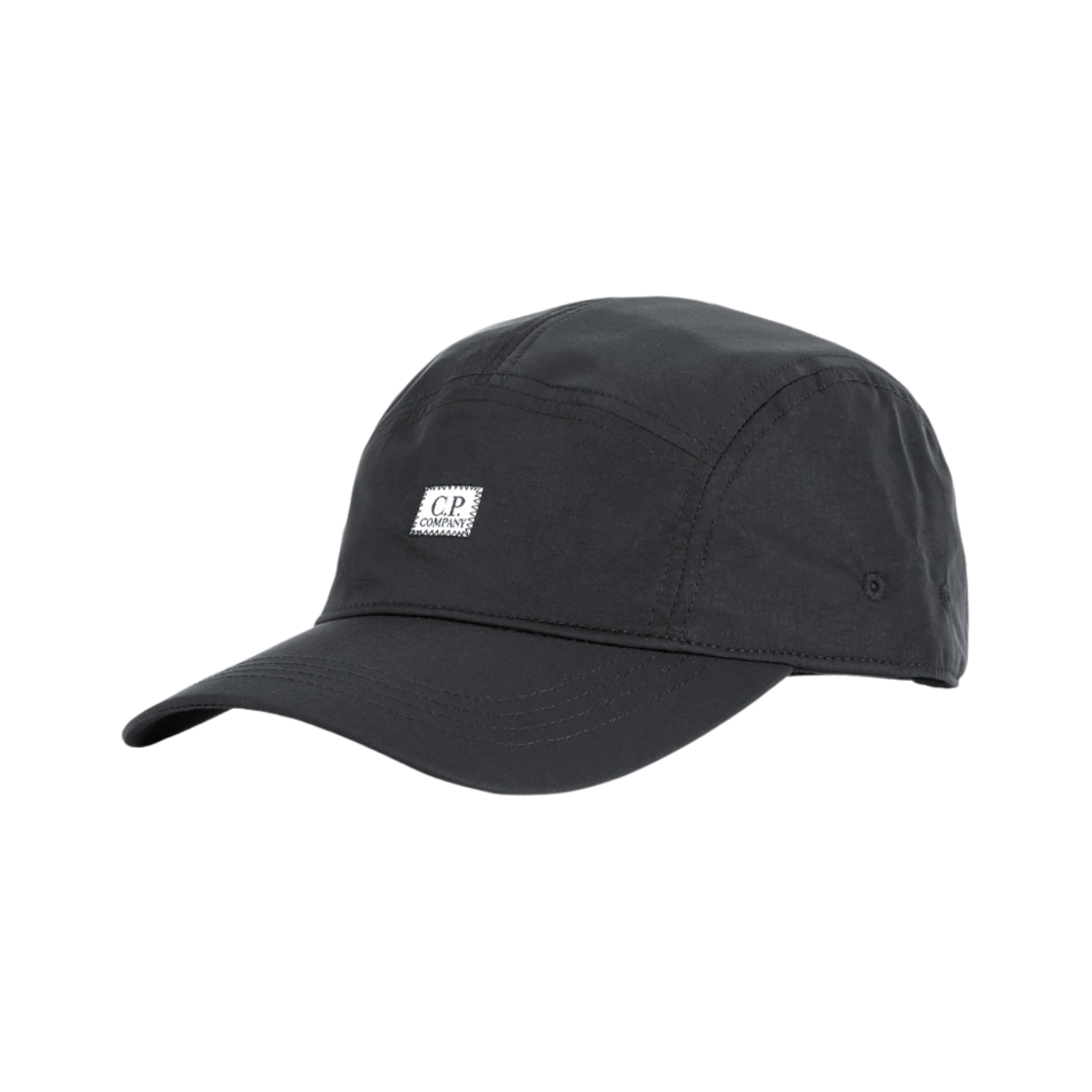 C.P. 컴퍼니 크롬-R 패널드 로고 캡 블랙 - 23SS(C.P. Company Chrome-R Panelled Logo Cap Black - 23SS) - 1